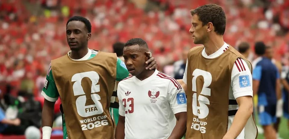 Players leaving the field during a match