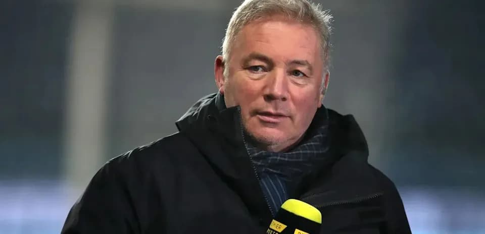 Analyst speaking into microphone during broadcast