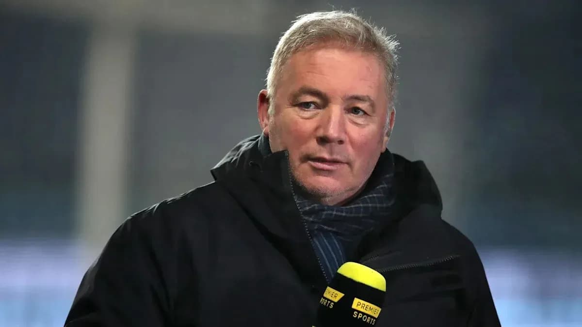 Analyst speaking into microphone during broadcast