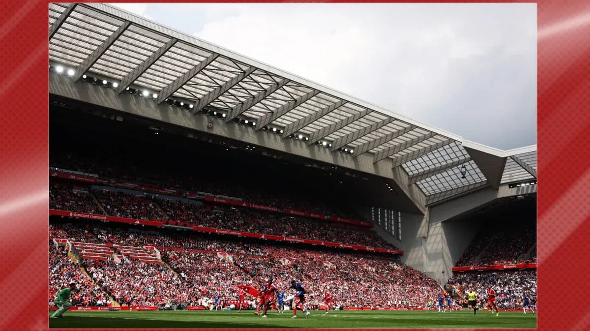 Fans in stadium during a football match