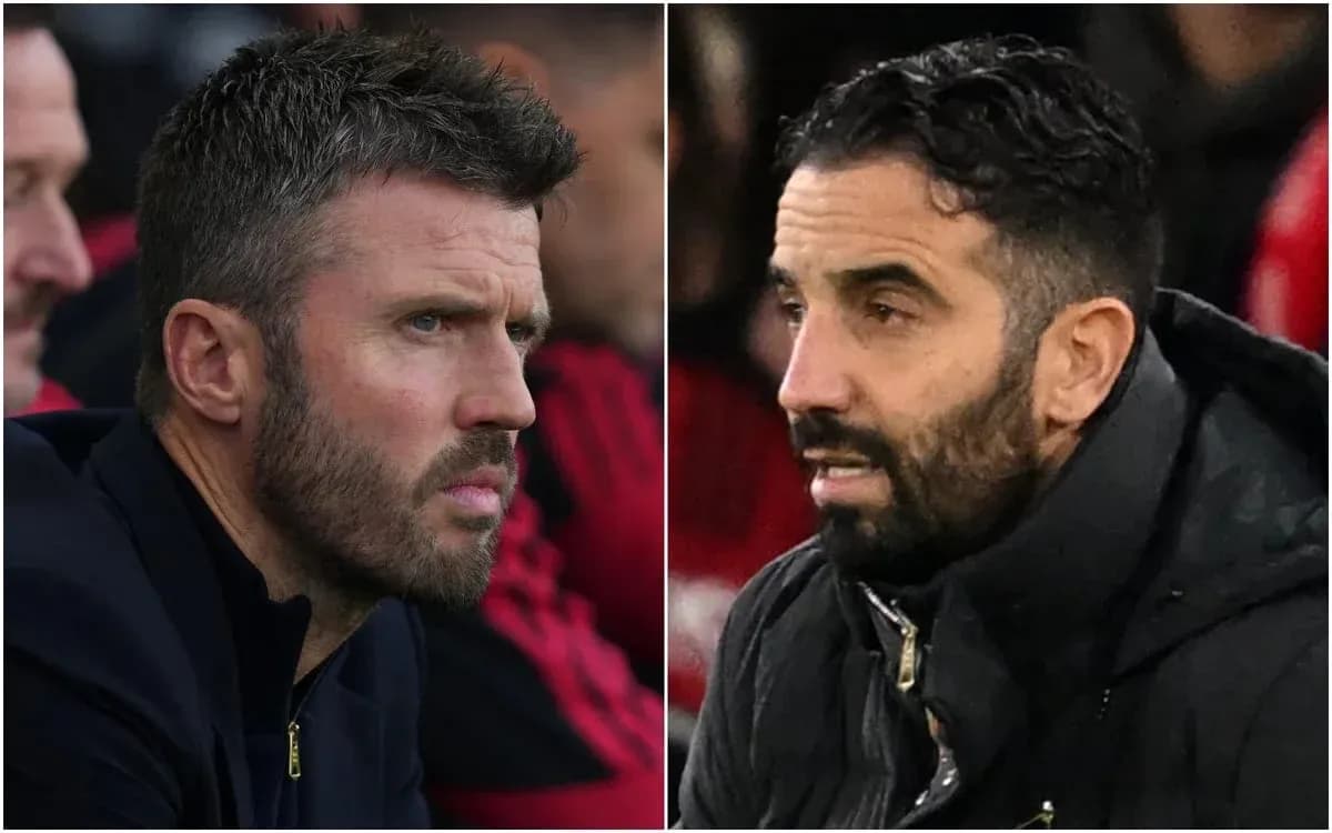 Two football managers on the sidelines during match
