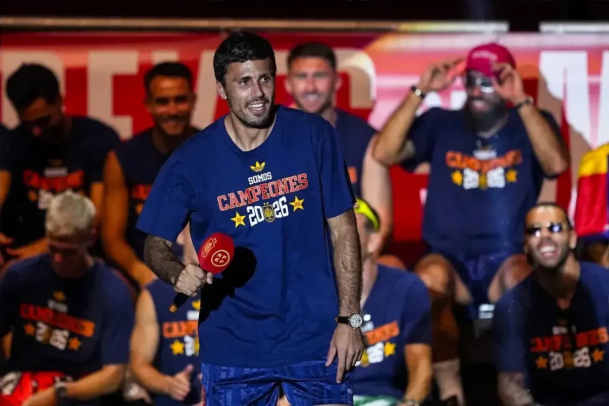 Player celebrating with teammates after championship win