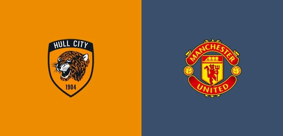 Hull City and Manchester United team logos