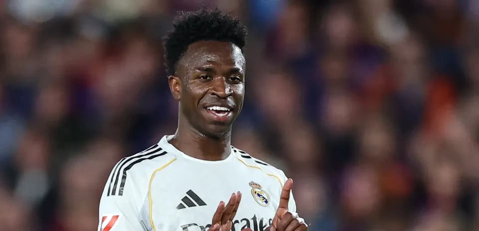 Vinícius Júnior celebrating during a match