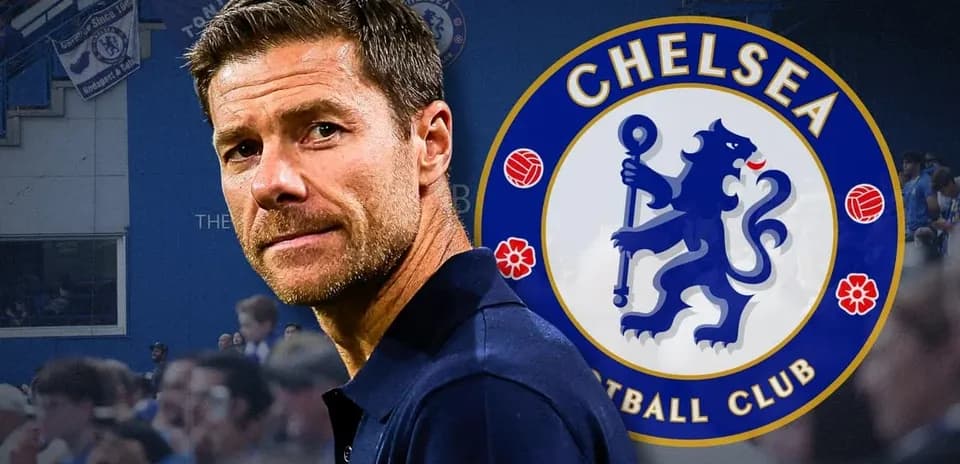 Chelsea FC logo with coach in foreground