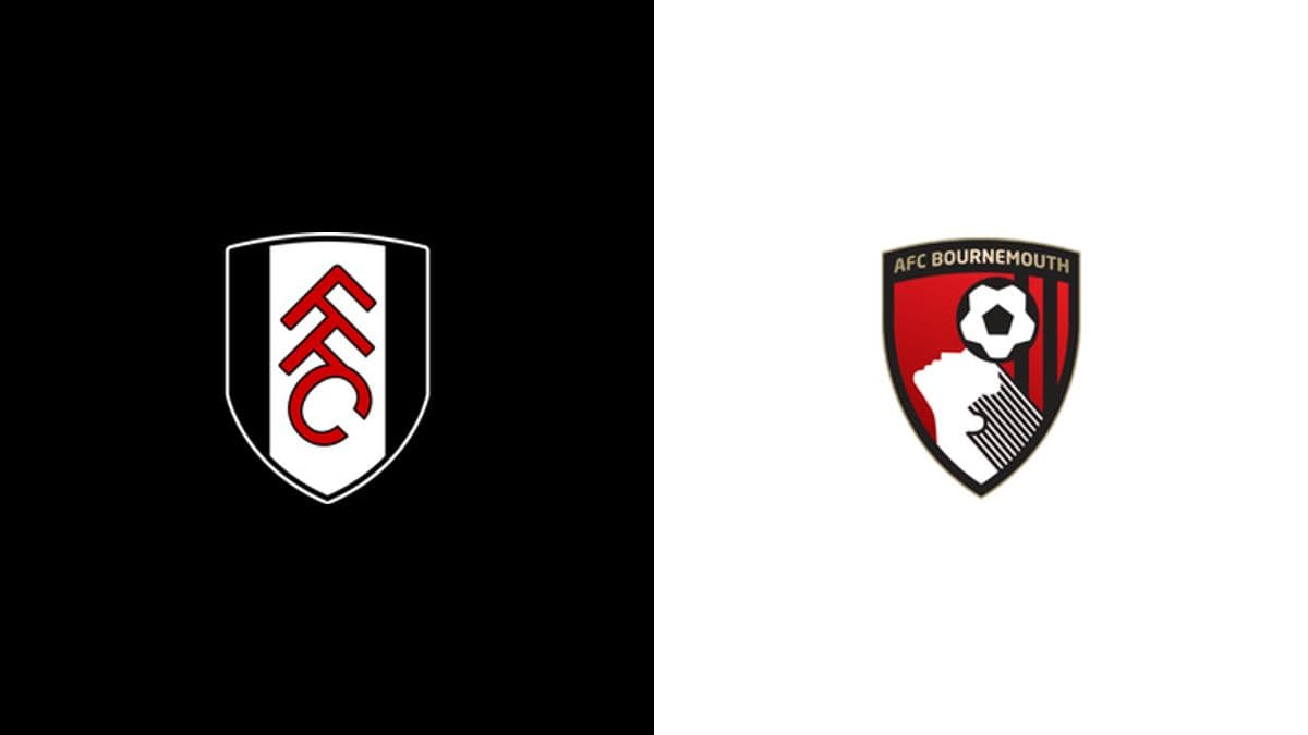 Logos of Fulham and AFC Bournemouth