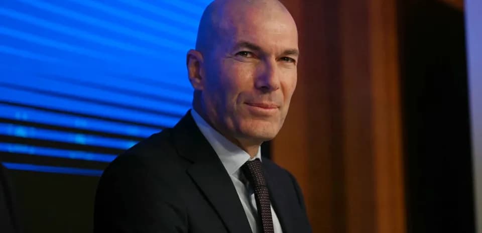 Zidane speaking at a press conference