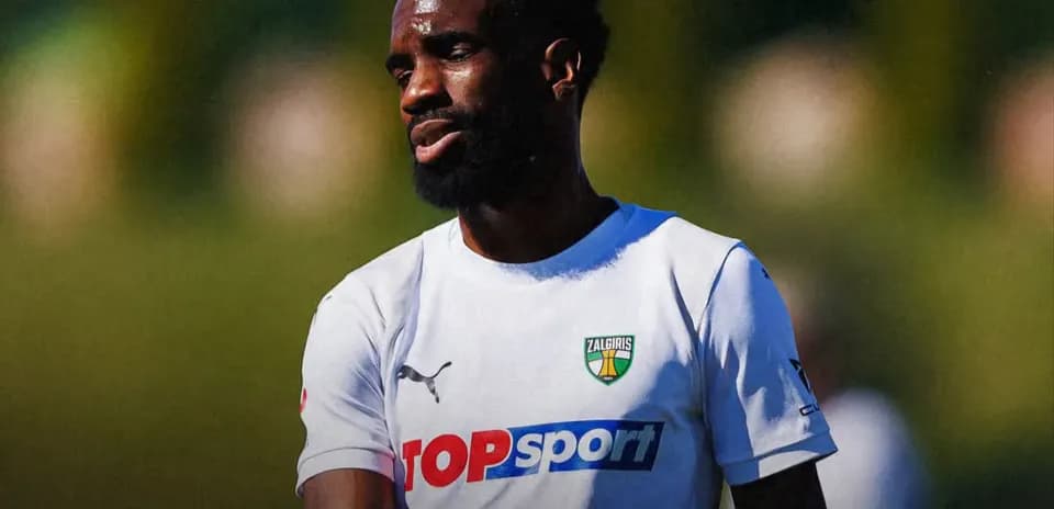 Kauno Žalgiris futbolçusu məşqdə
