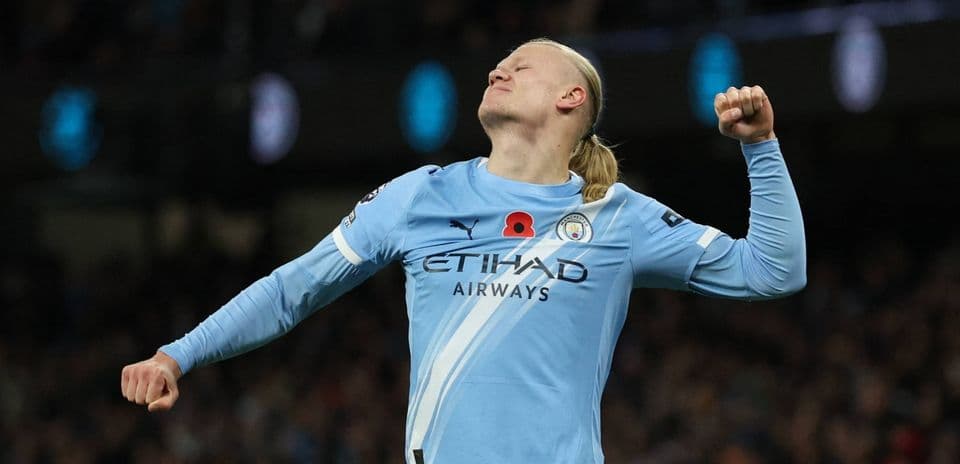 Haaland sevinci Manchester City formasında