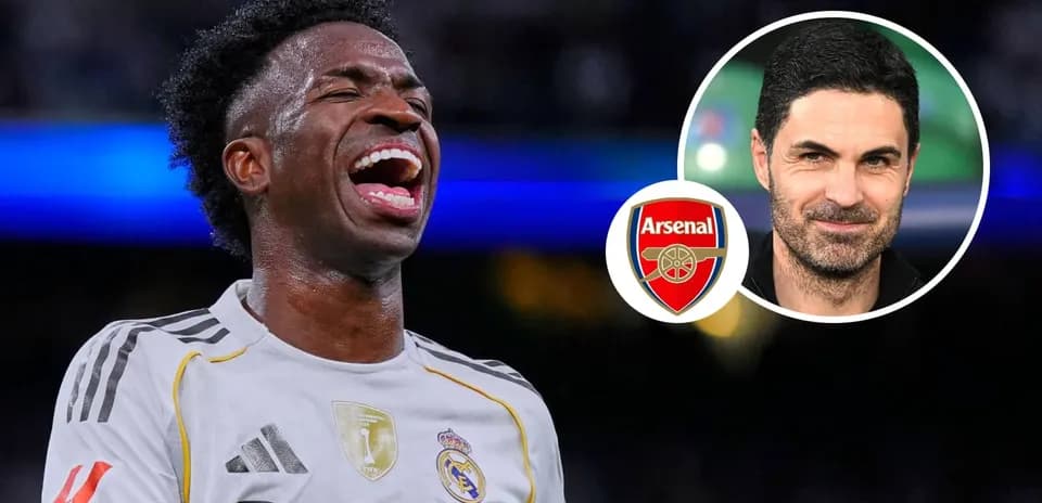 Vinícius Júnior celebrating with Real Madrid jersey