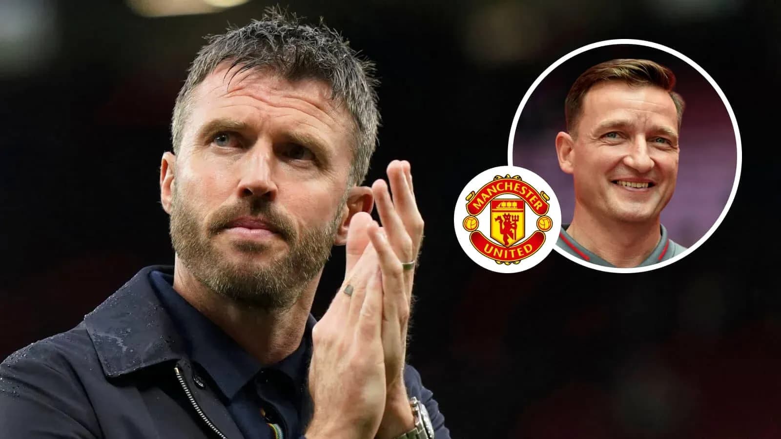 Michael Carrick clapping at Manchester United event