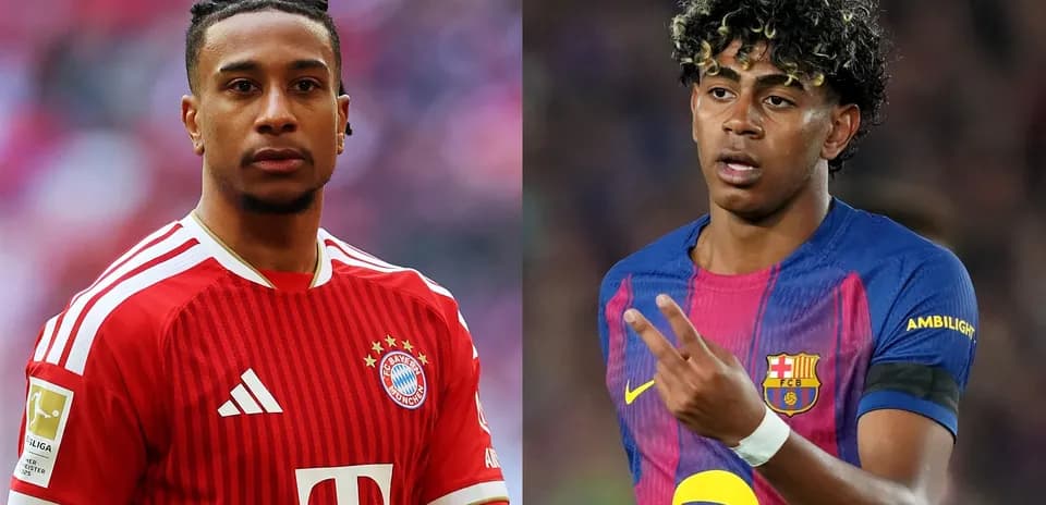 Bayern Munich and Barcelona players in action