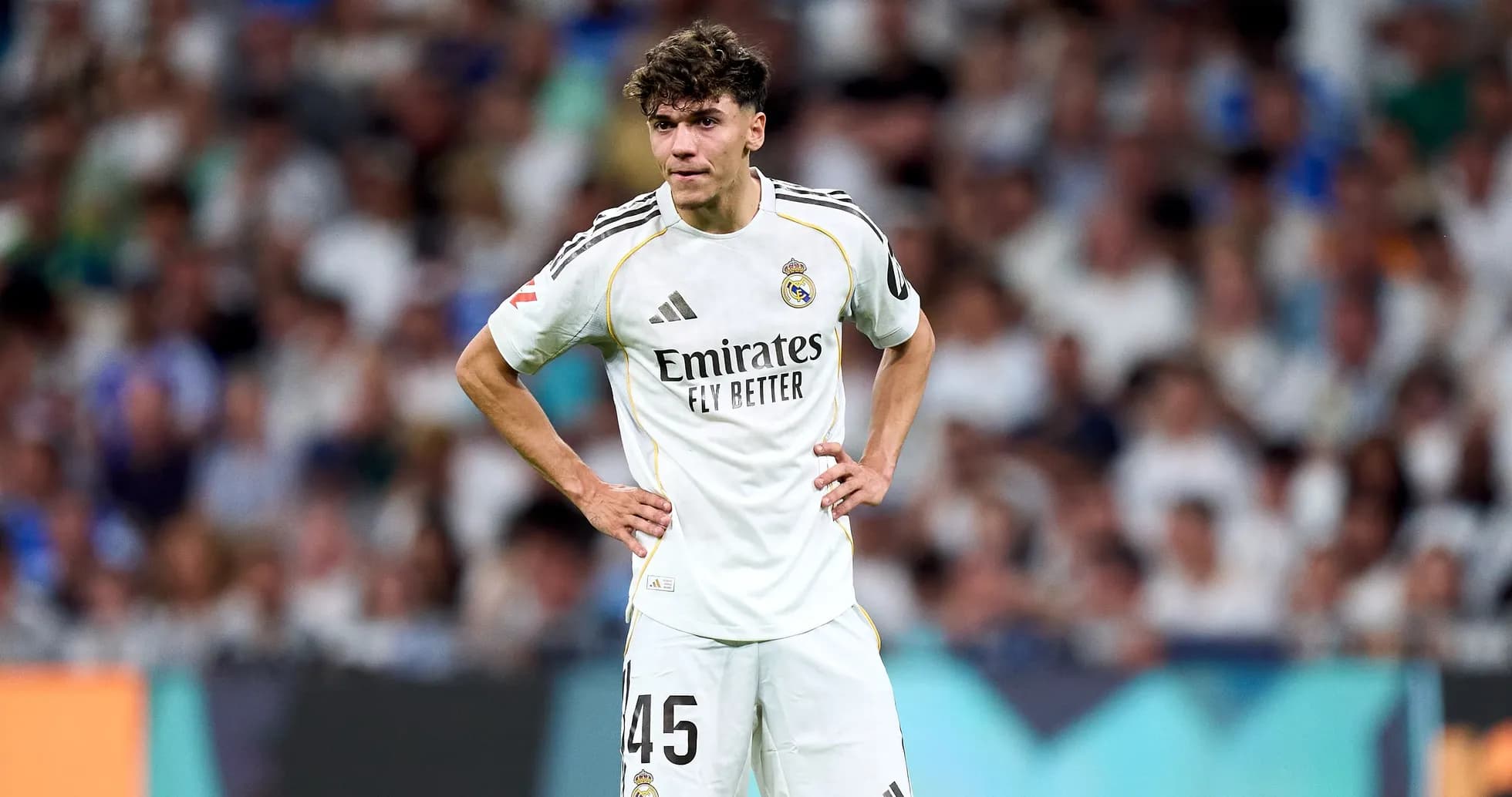 Real Madrid player during match at stadium