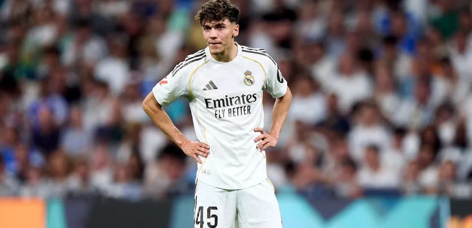 Real Madrid player during match at stadium