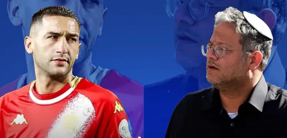 Football player and politician in contrasting backgrounds