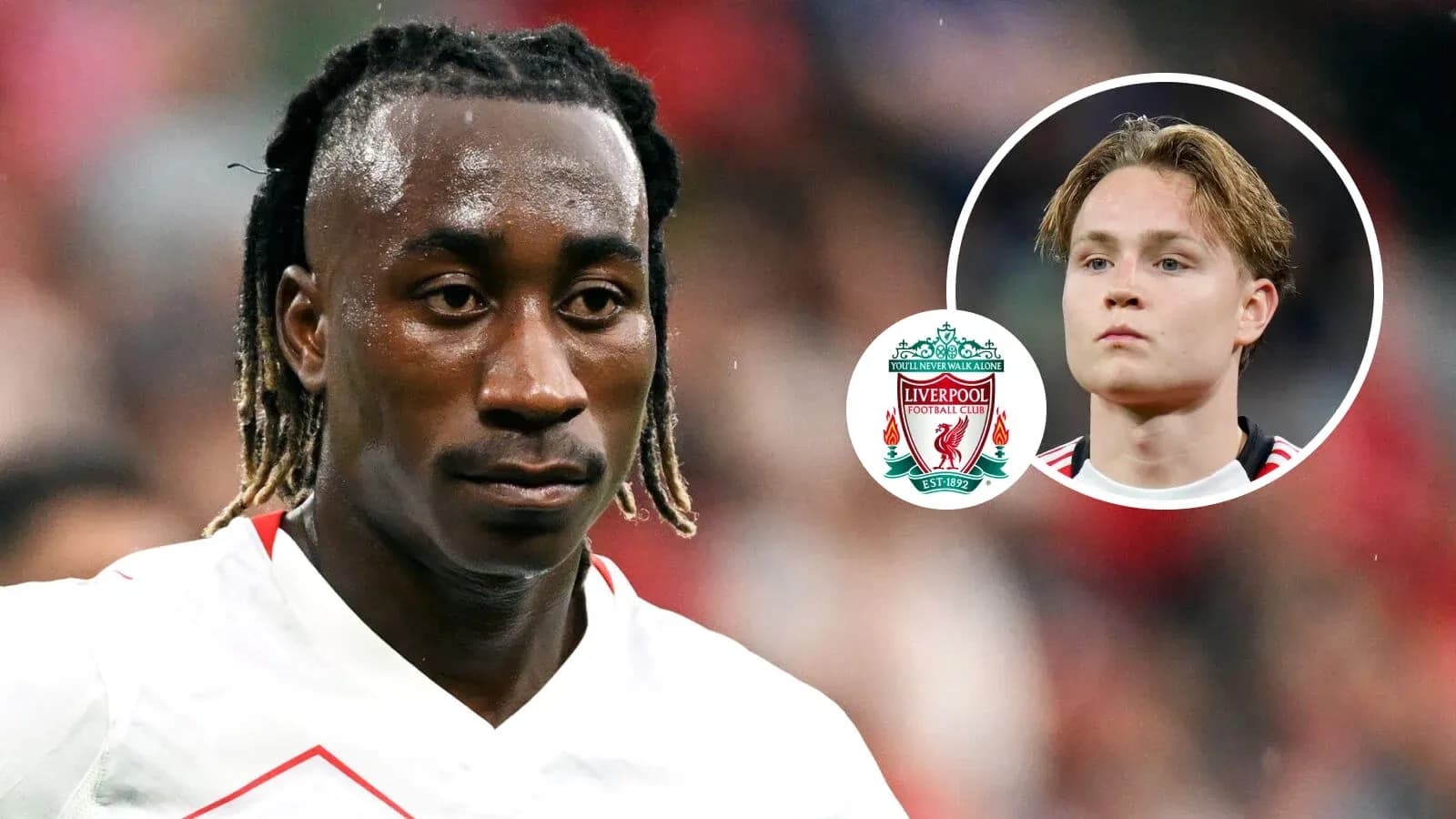 Futbolçu mərkəzi sahədə oyun zamanı diqqətli görünür