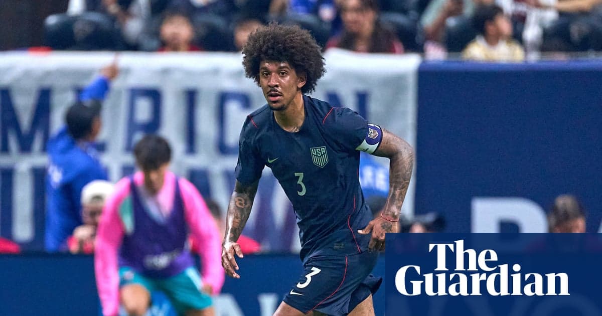 USA player running during a soccer match