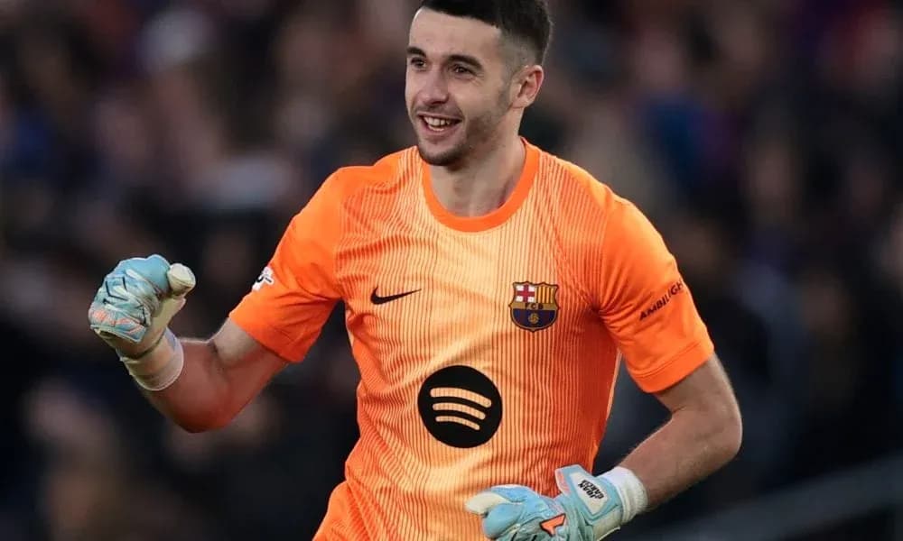 Goalkeeper celebrating after a successful save