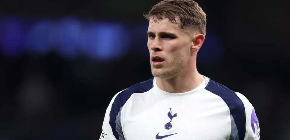 Tottenham player during a match in stadium