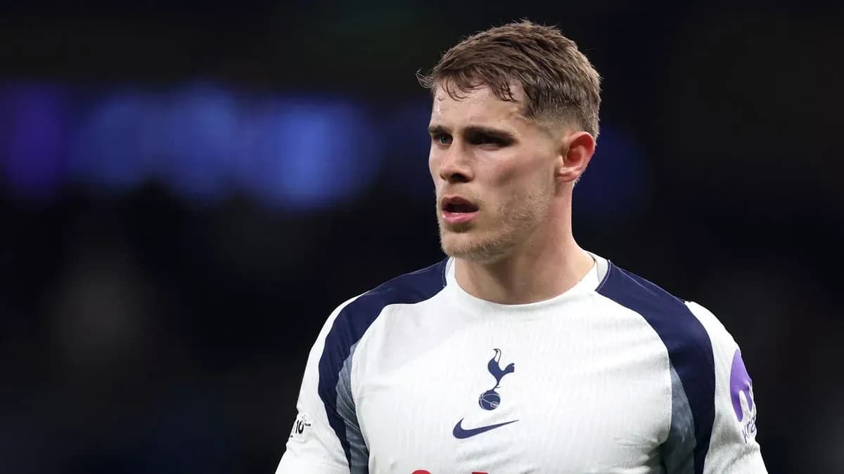 Tottenham player during a match in stadium