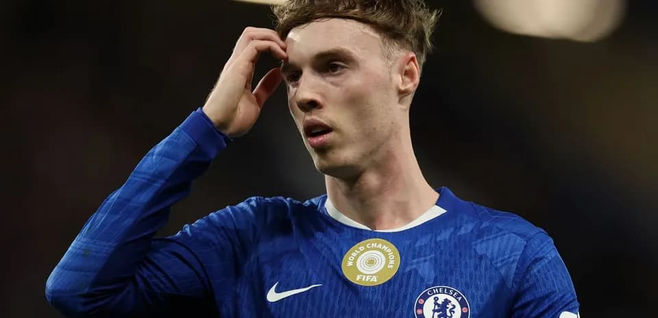 Chelsea player looking pensive during match