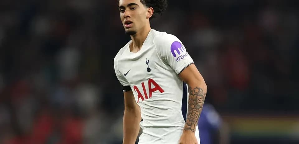 Tottenham player during match on the field