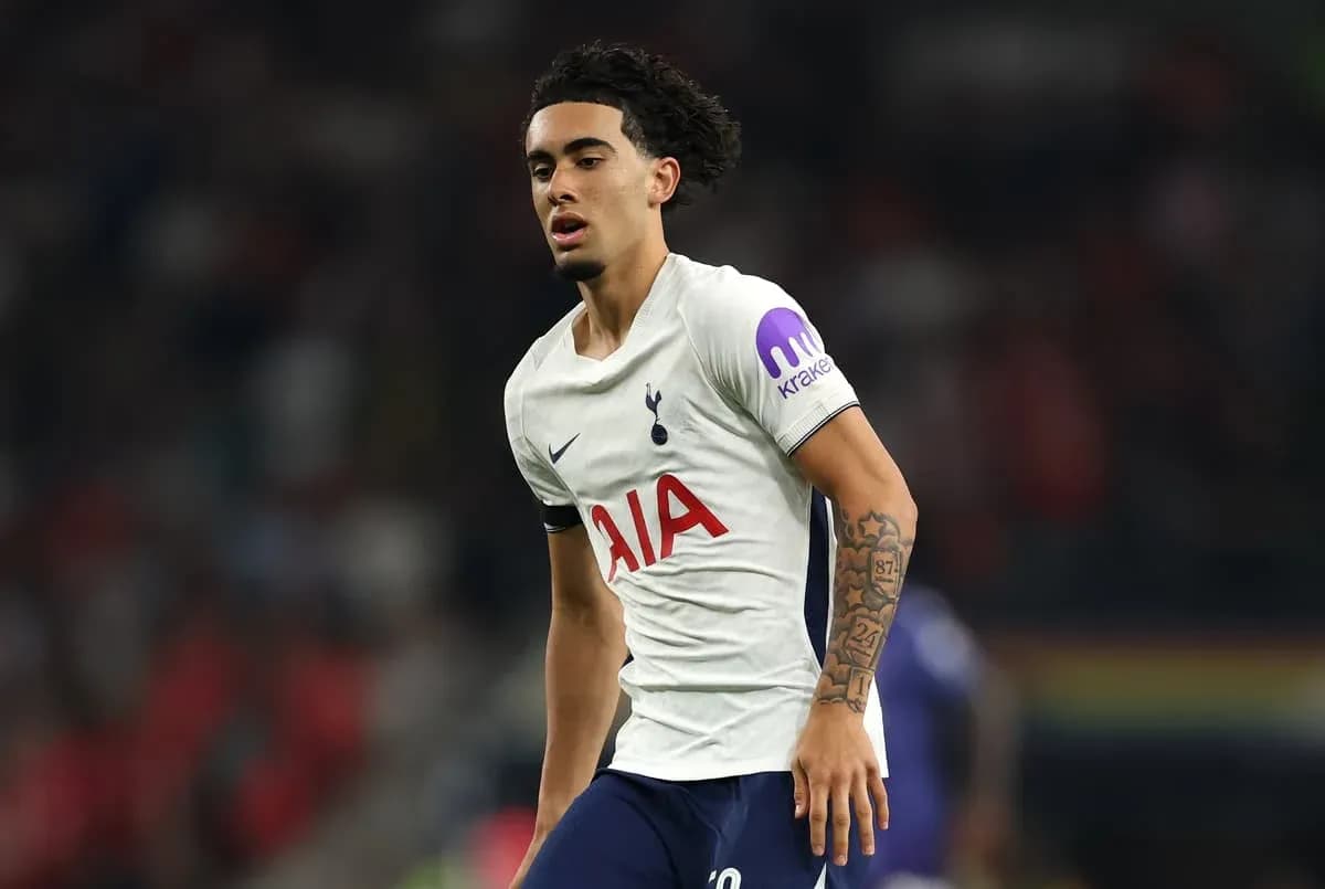 Tottenham player during match on the field