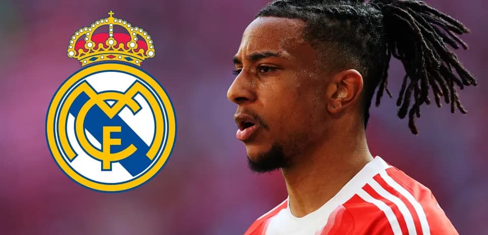 Futbolçu Real Madrid logosu ilə profil görüntüsü