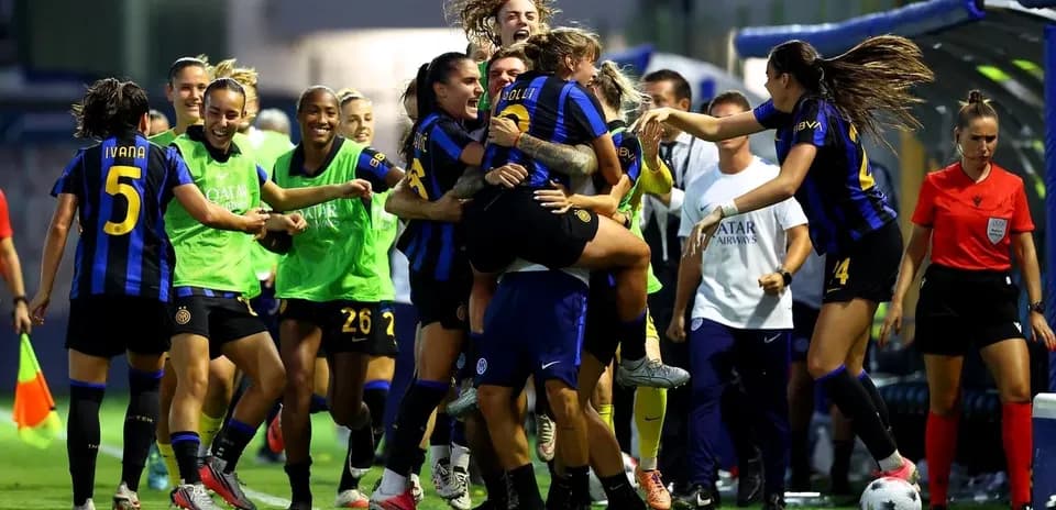 Inter Milano W komandası sevinir