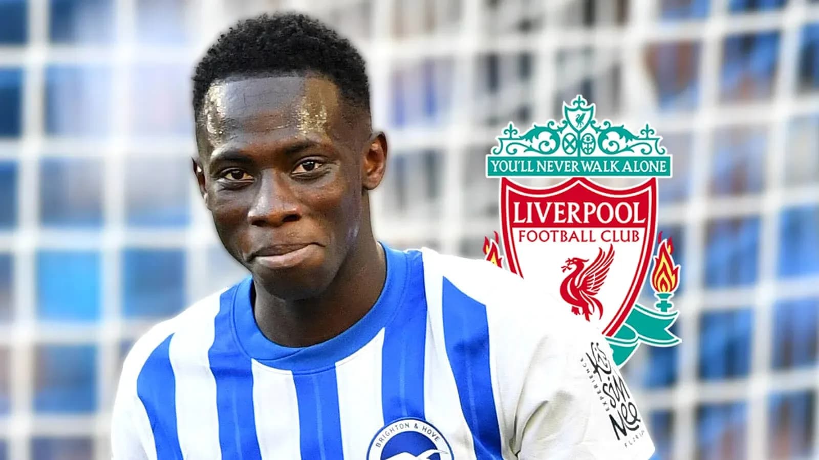 Futbolçu Brighton & Hove formasında gülümsəyir