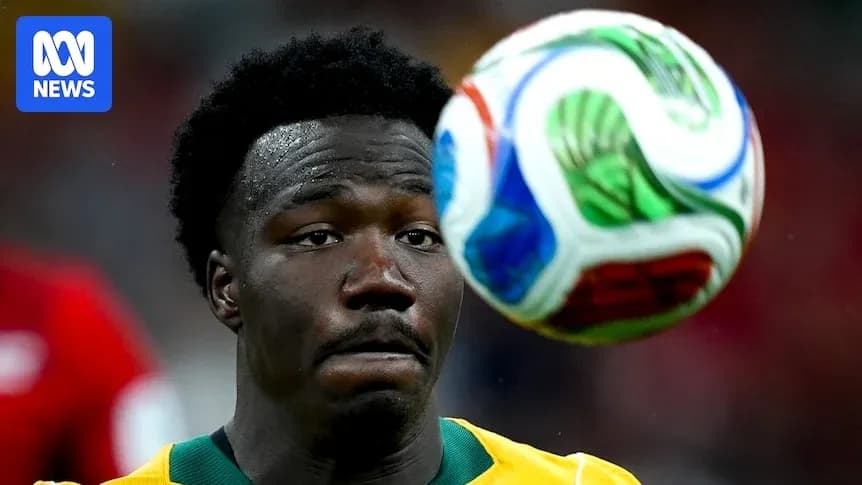 Player focusing on approaching soccer ball during match