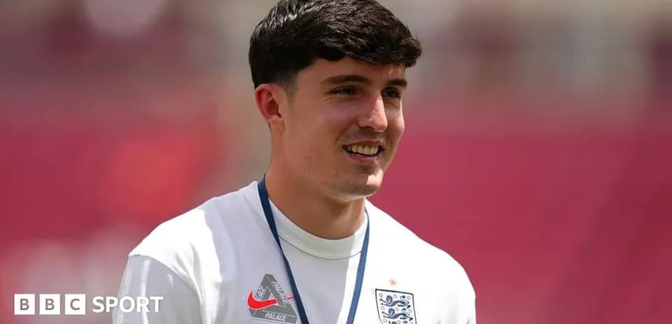Player smiling during training session with England team