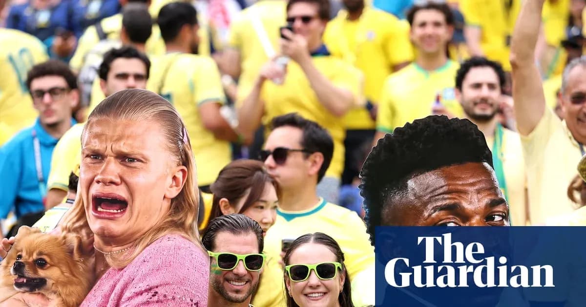 Fans cheering in yellow shirts at stadium