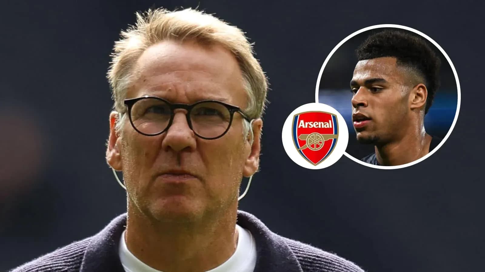Analyst discussing Arsenal player in studio