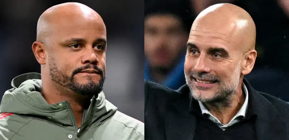 Two football coaches in close-up portraits