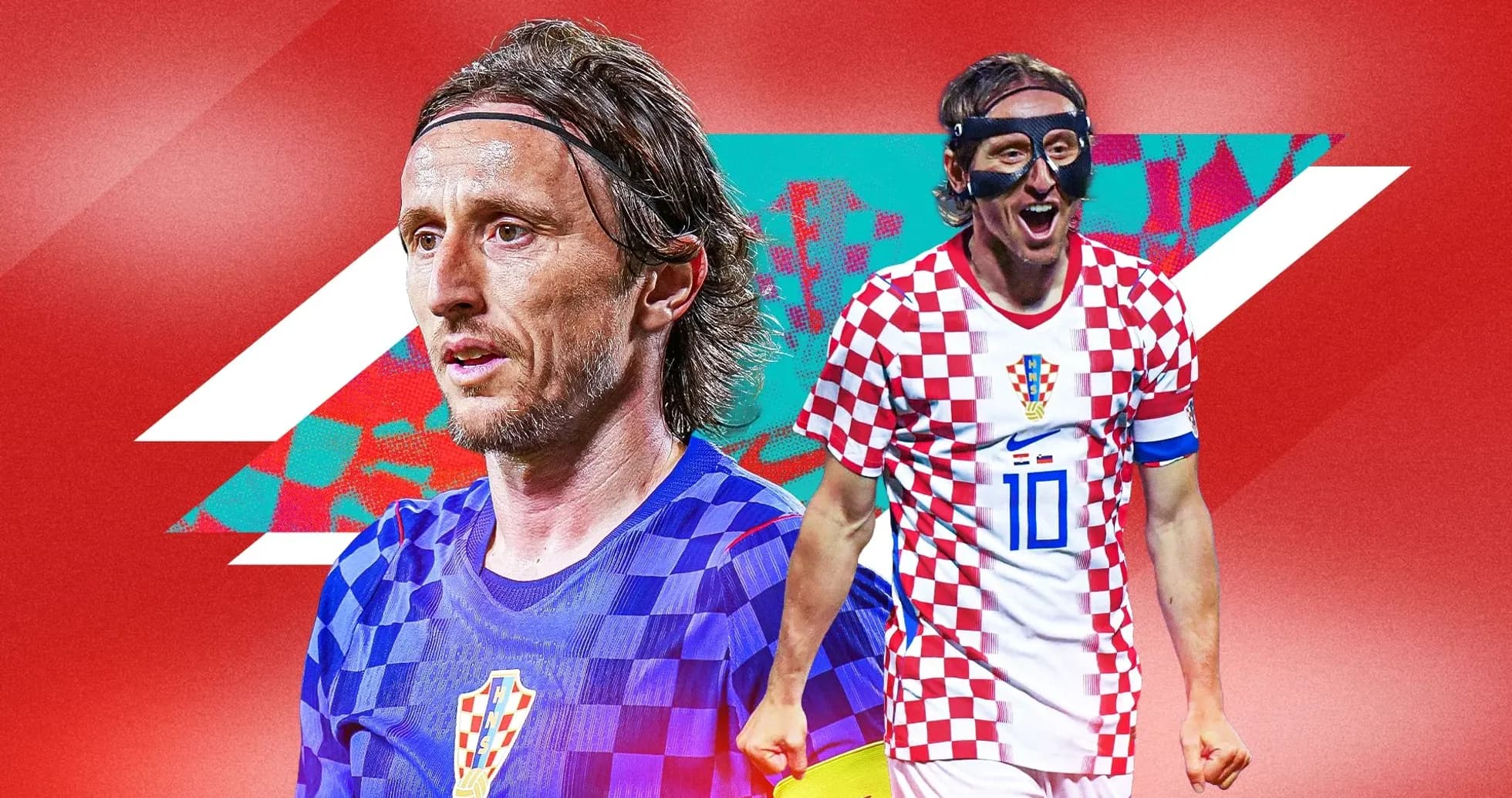 Luka Modrić in Croatian national team kit