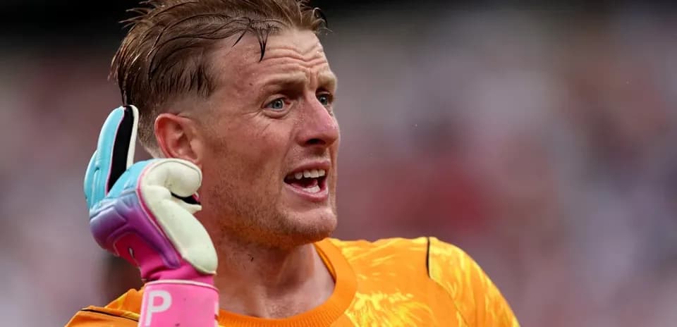 Goalkeeper gesturing during a match
