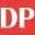DP logo on red background