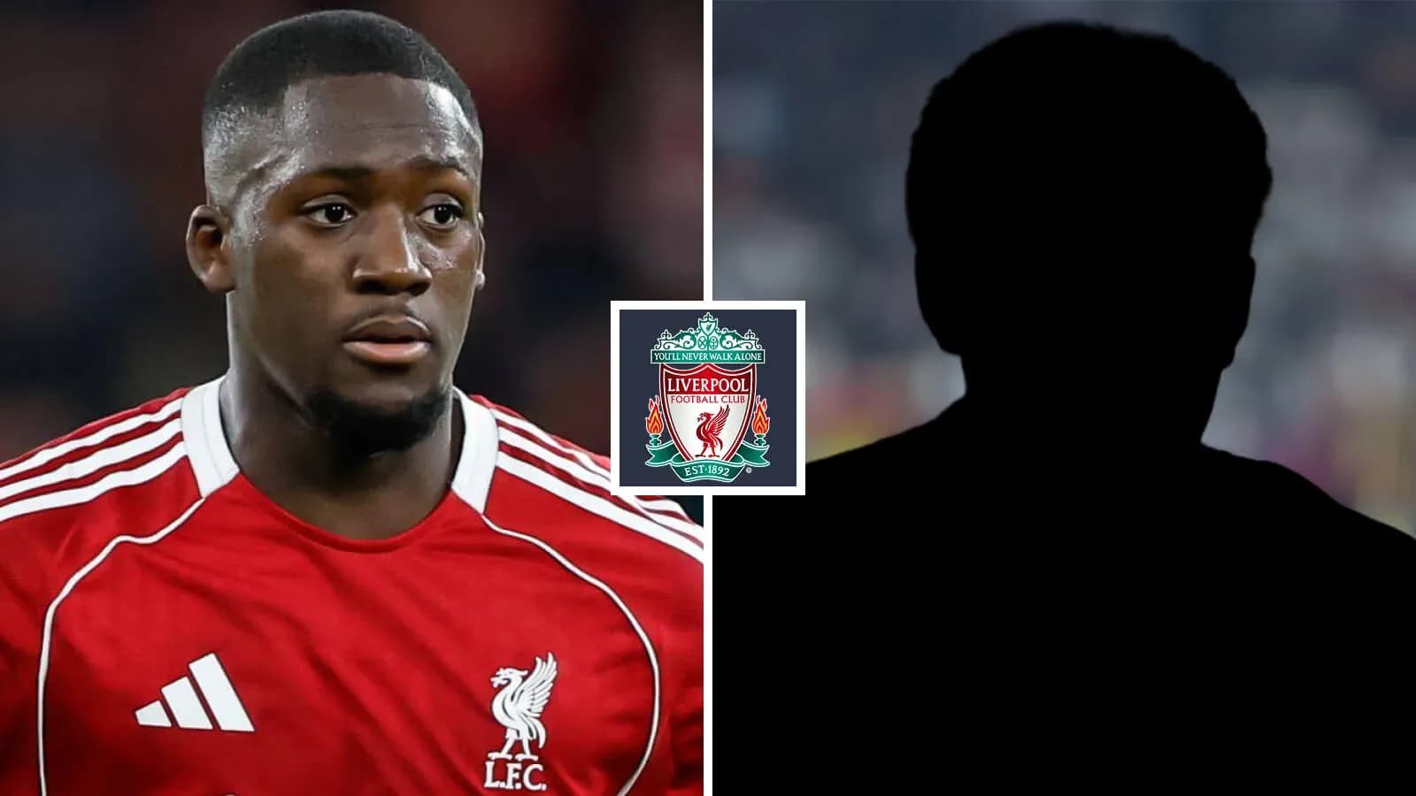 Liverpool player in red kit with club logo
