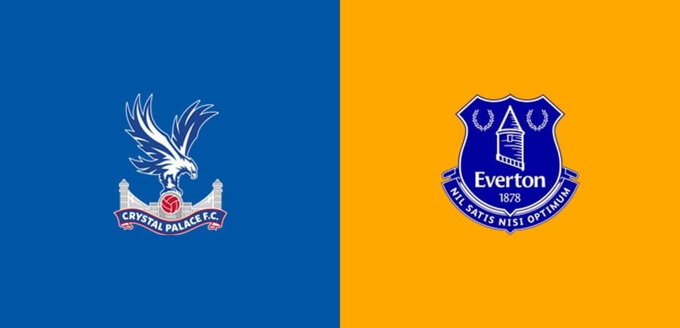 Crystal Palace and Everton club logos side by side
