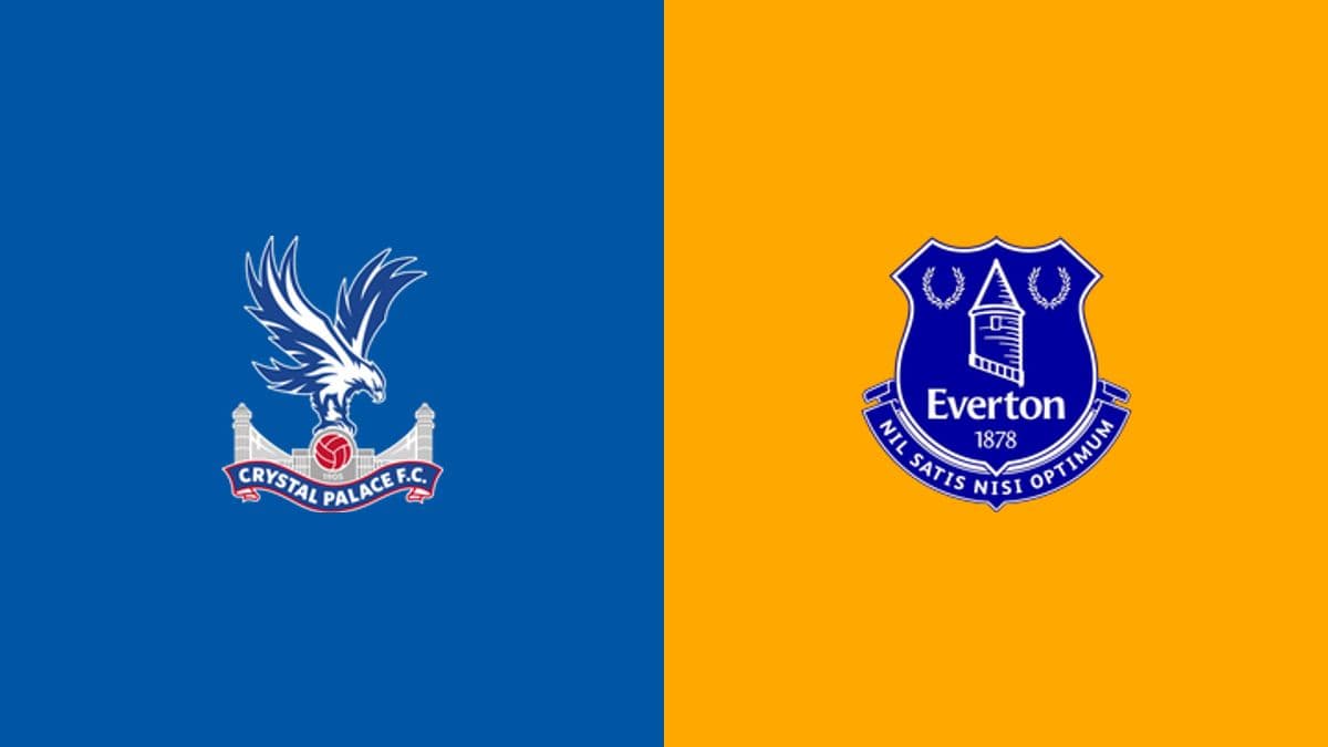 Crystal Palace and Everton club logos side by side