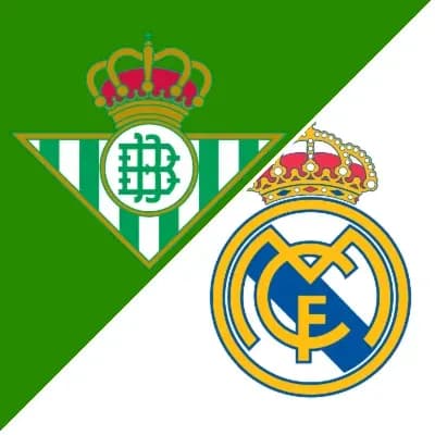 Real Betis and Real Madrid club logos