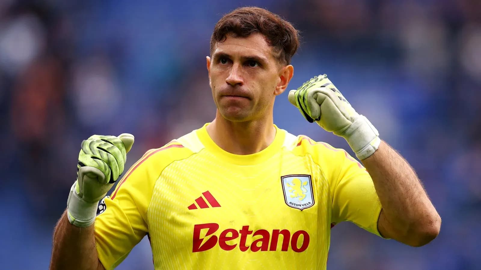Goalkeeper celebrating during a match