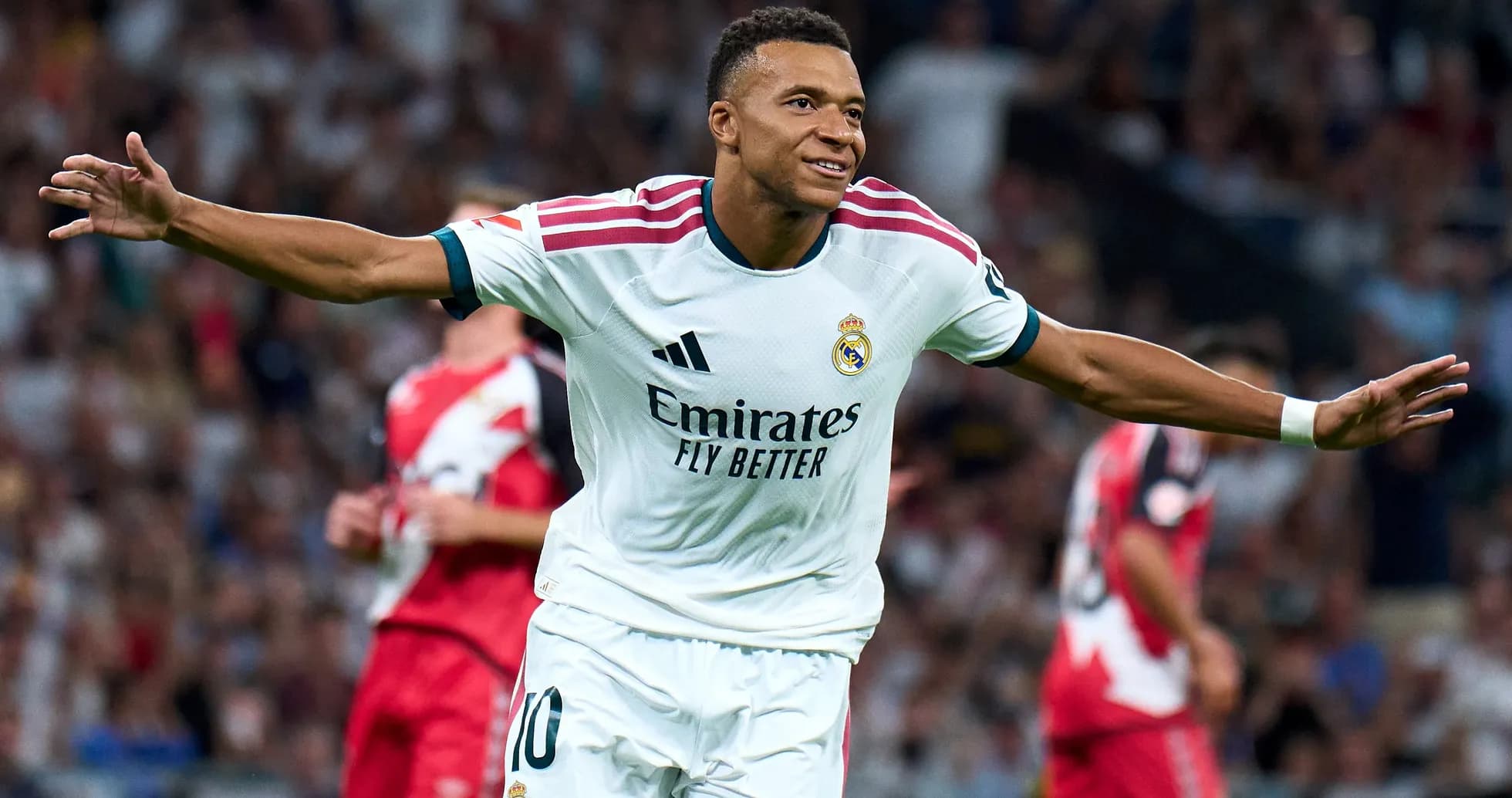Player celebrating a goal for Real Madrid