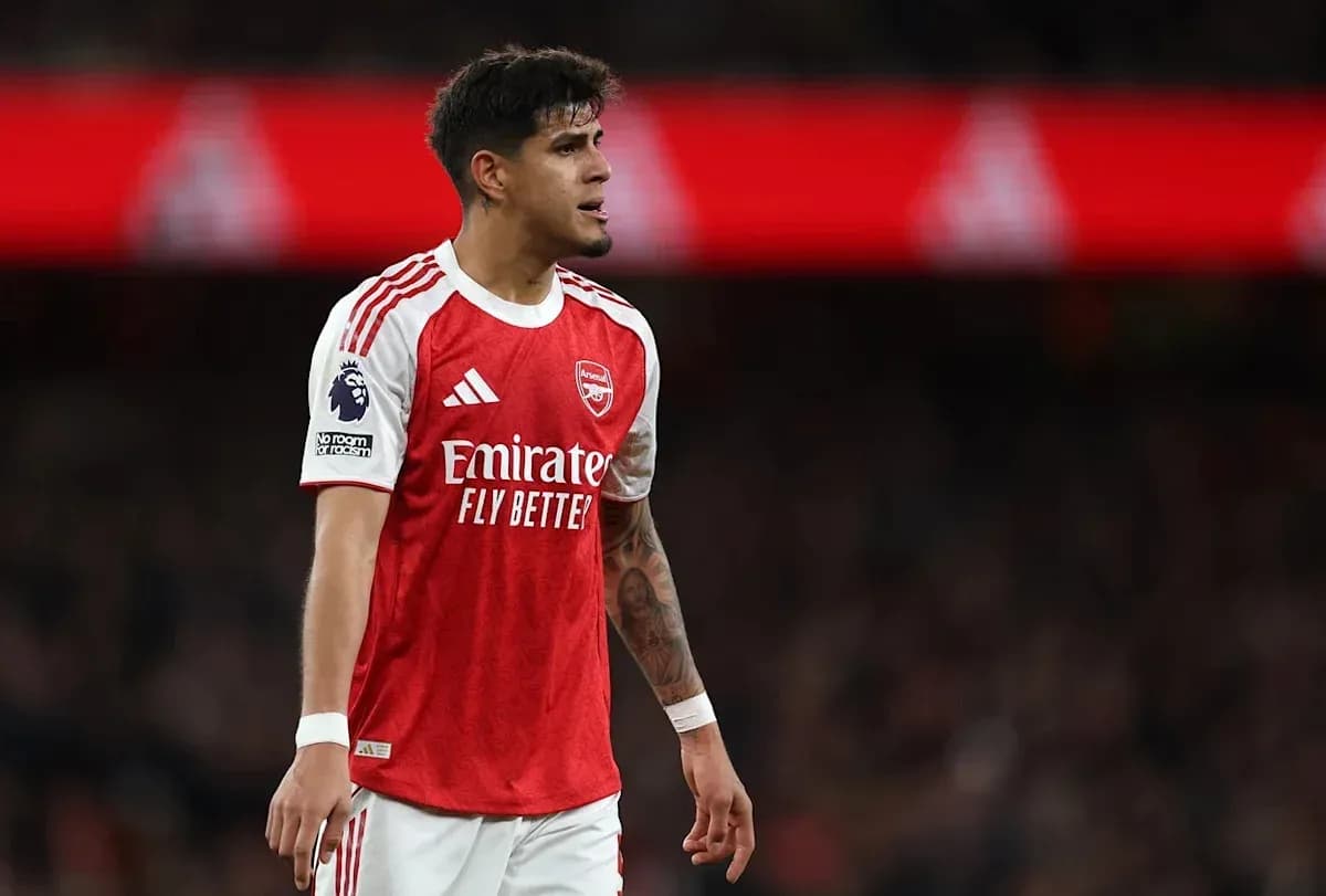 Arsenal player on the pitch during match