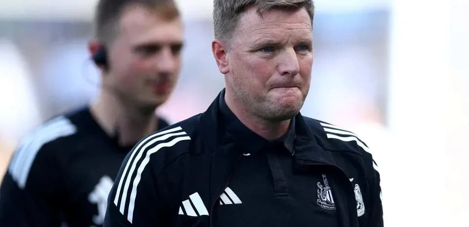 Newcastle United manager walking off the pitch