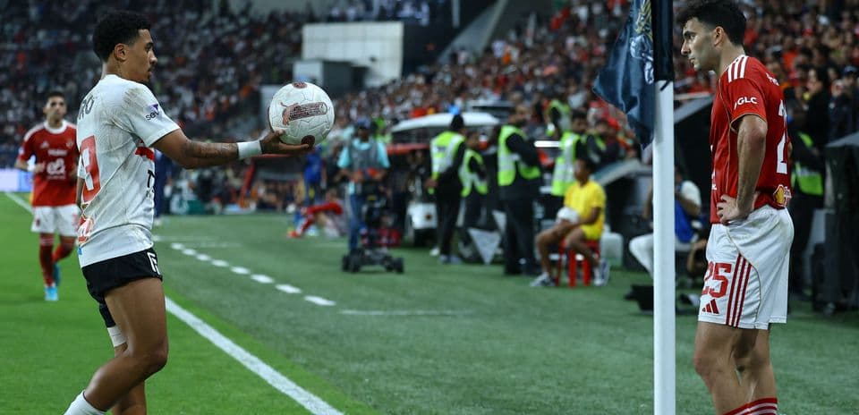 Player preparing to throw ball during match
