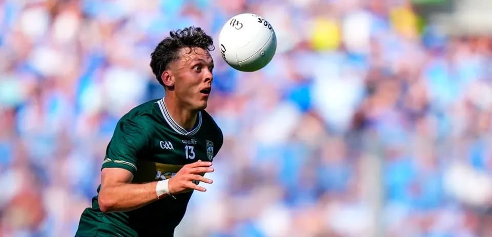 Player attempting to catch ball during match