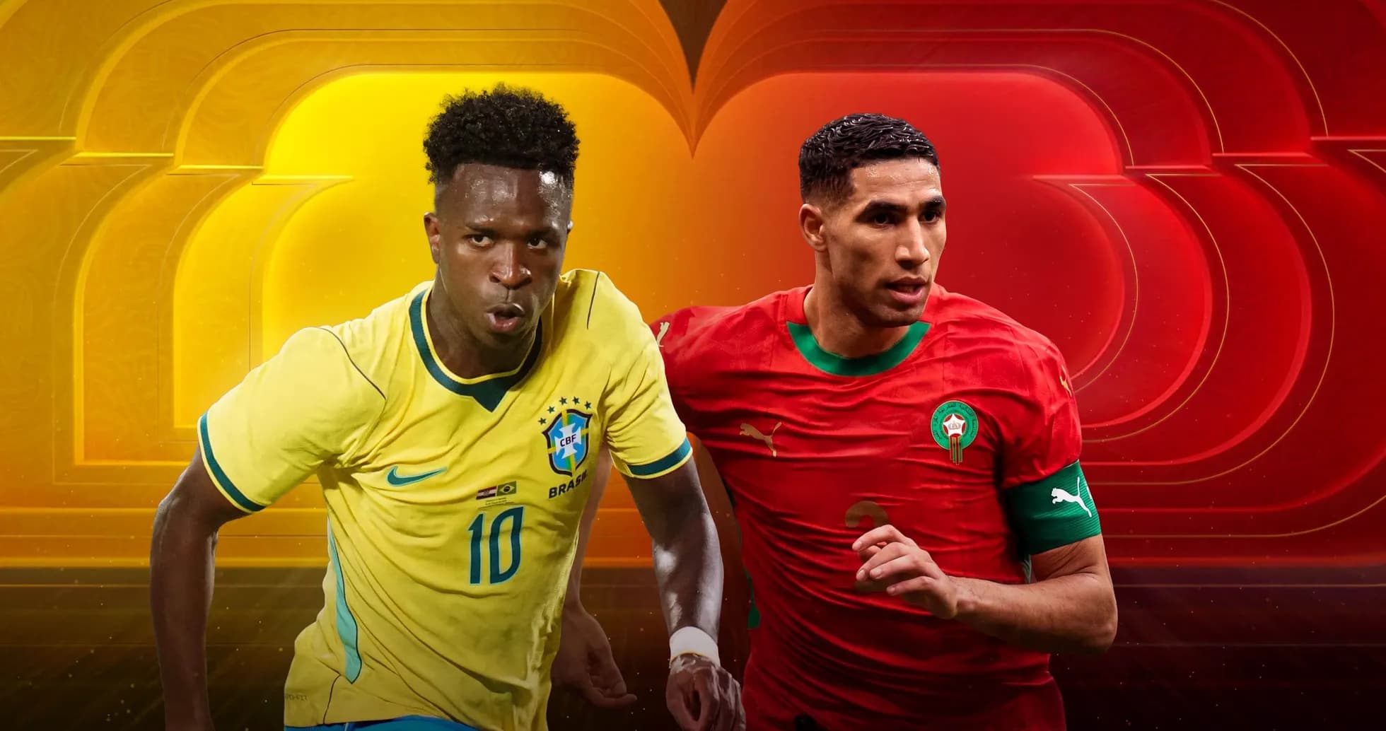Braziliya və Mərakeş futbolçuları mübarizə aparır