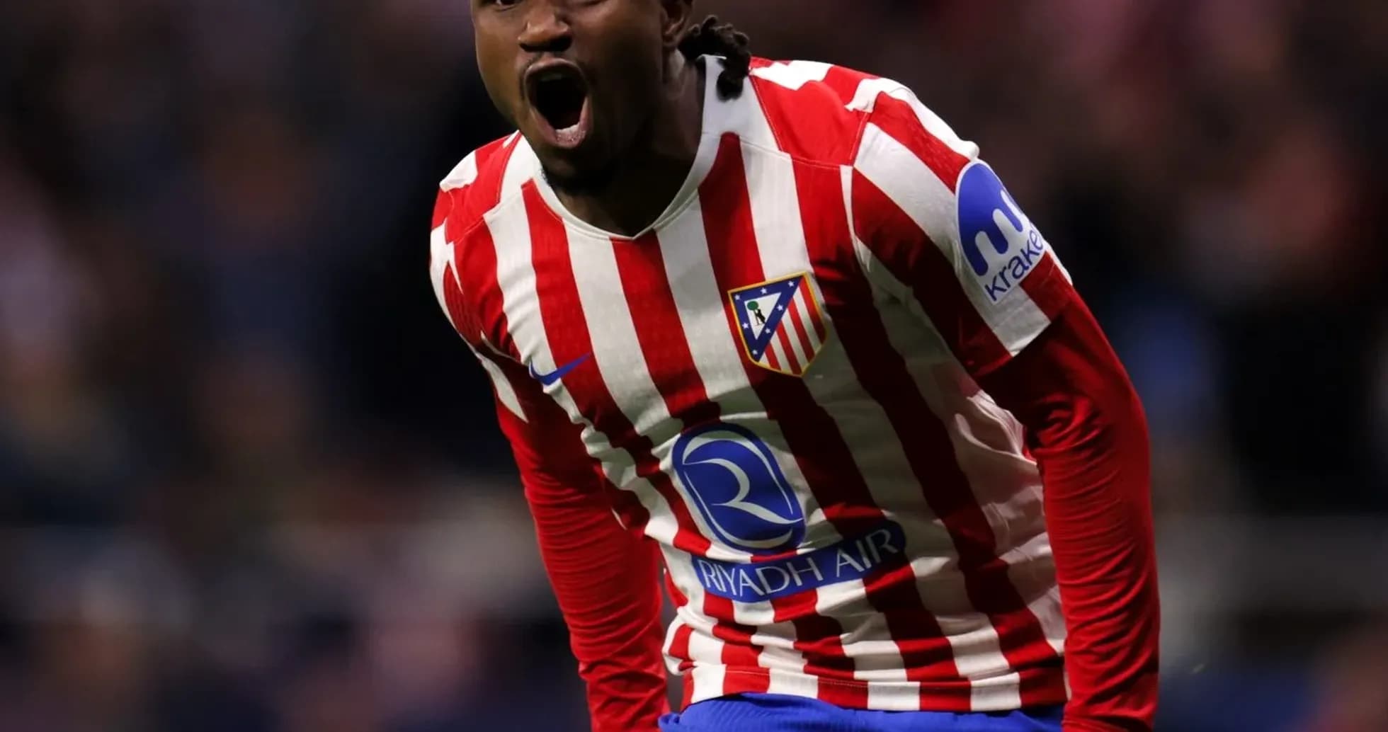 Atletico Madrid player celebrating a goal